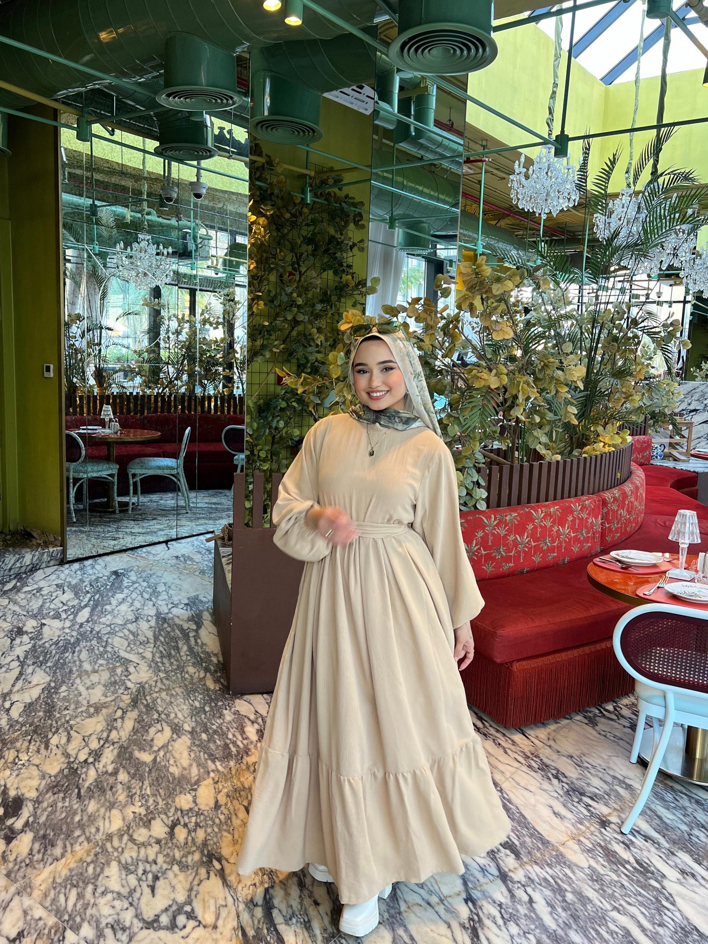 Beige Dress