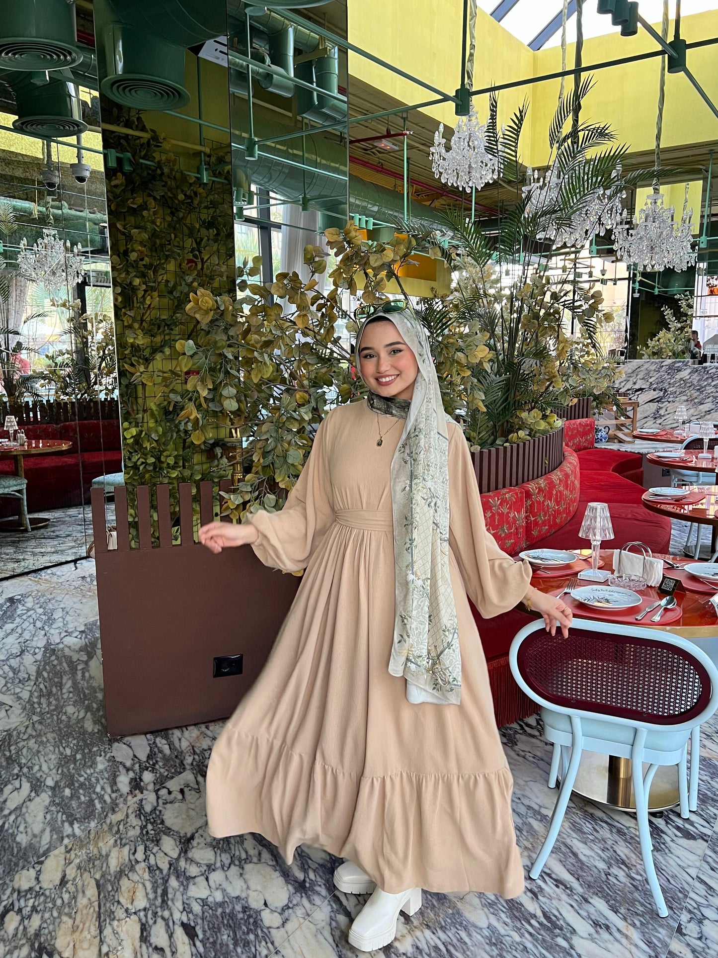 Beige Dress
