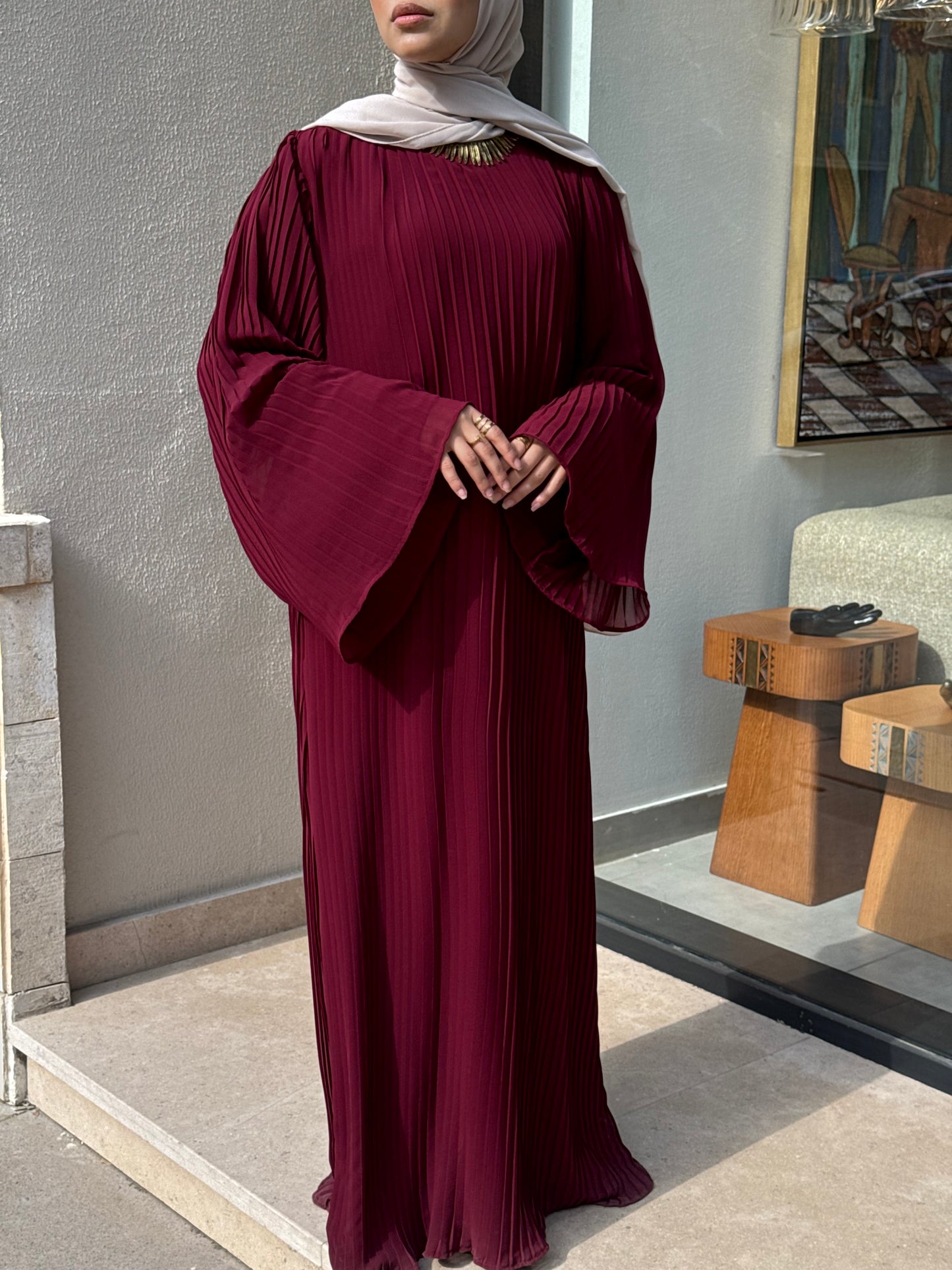 Classic Pleated Dress