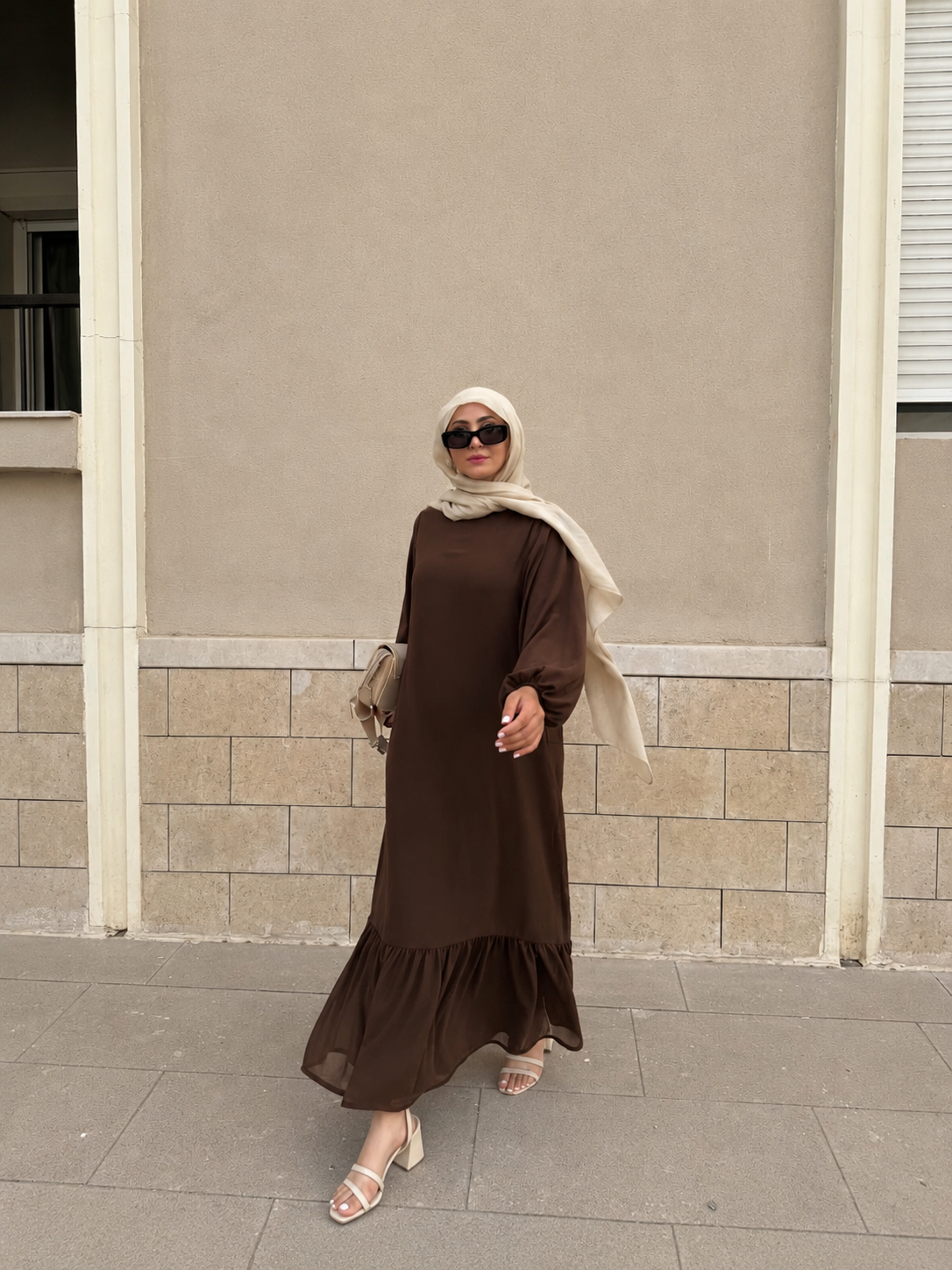 Layali Dress- Brown