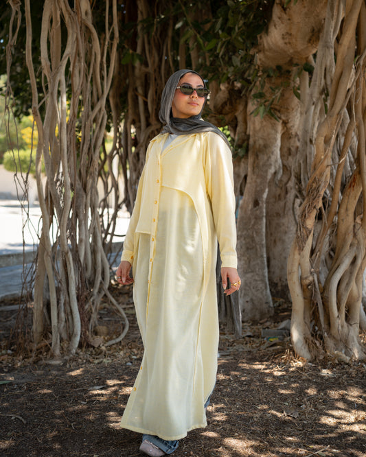 LONGLINE LINEN SHIRT
