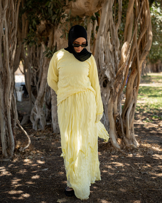 Yellow Sofia Crushed Set