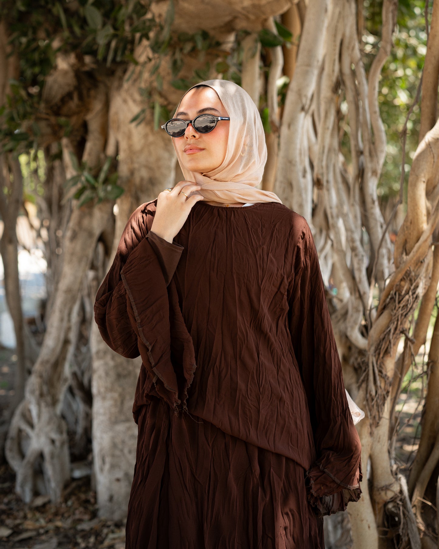 Brown Sofia Crushed Set