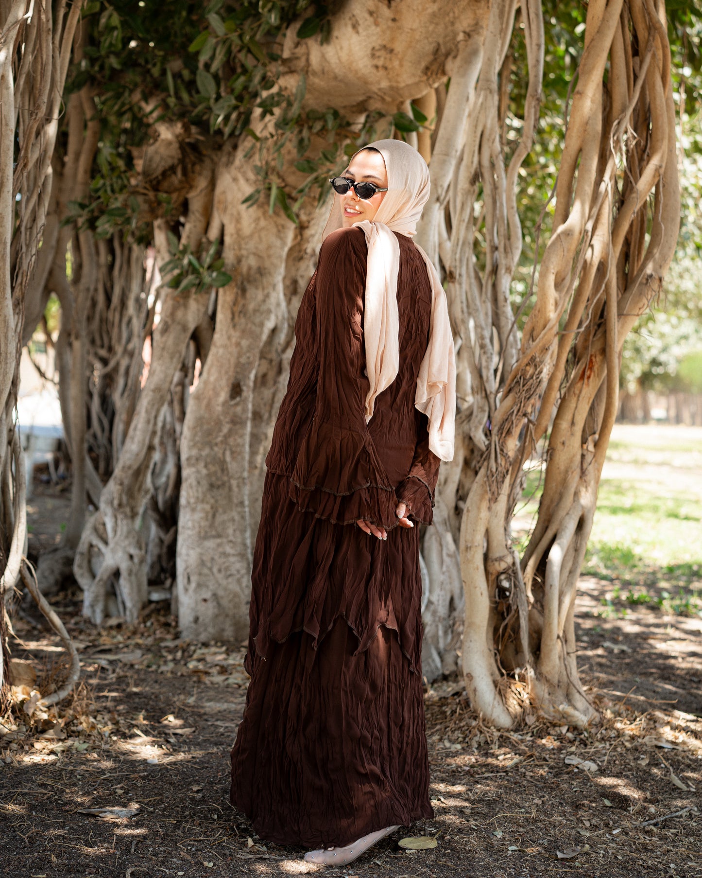 Brown Sofia Crushed Set