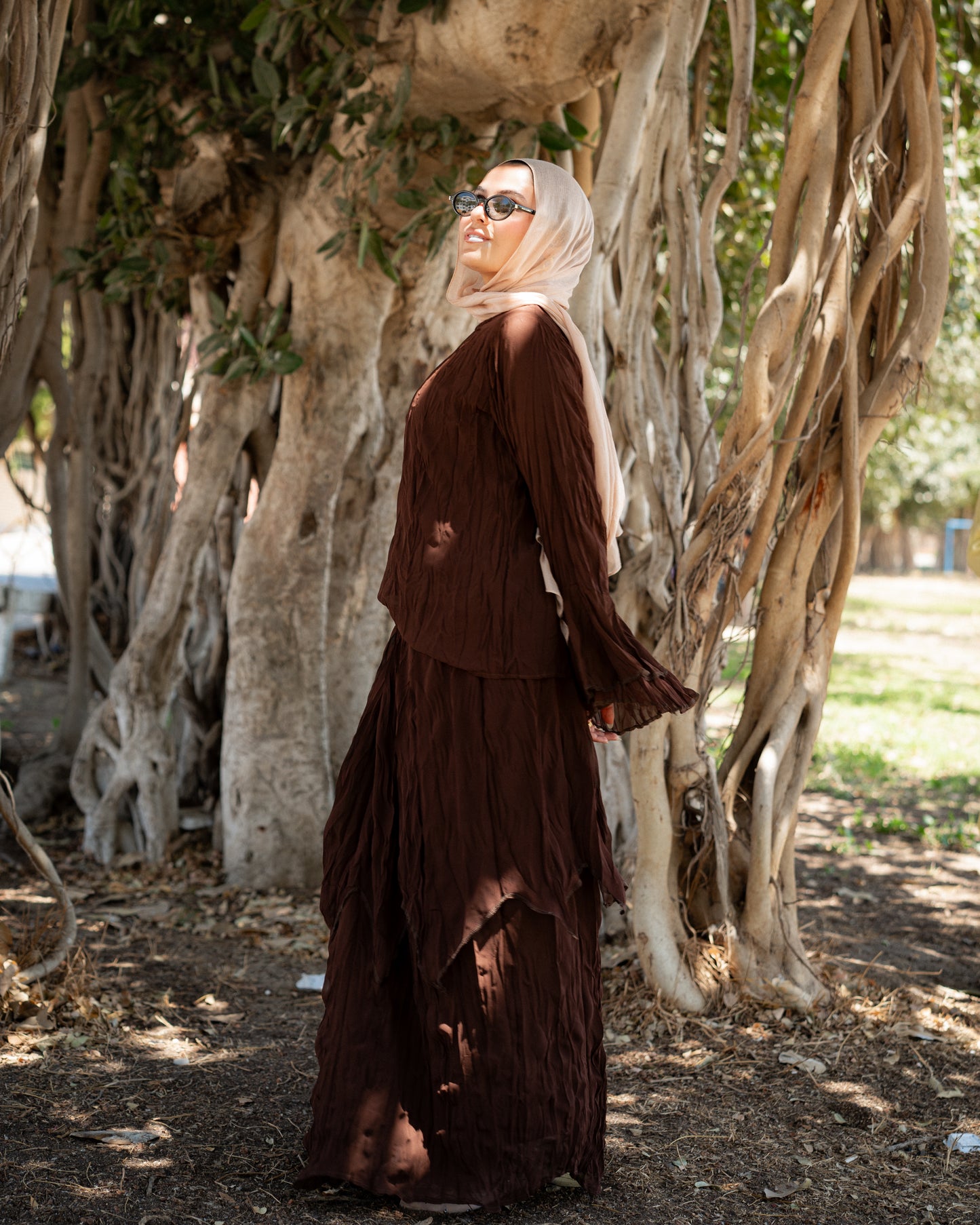 Brown Sofia Crushed Set