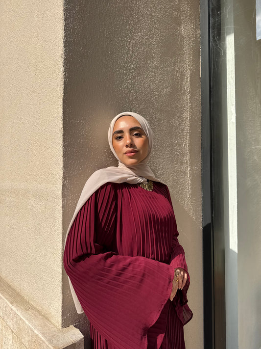 Abaya burgundy