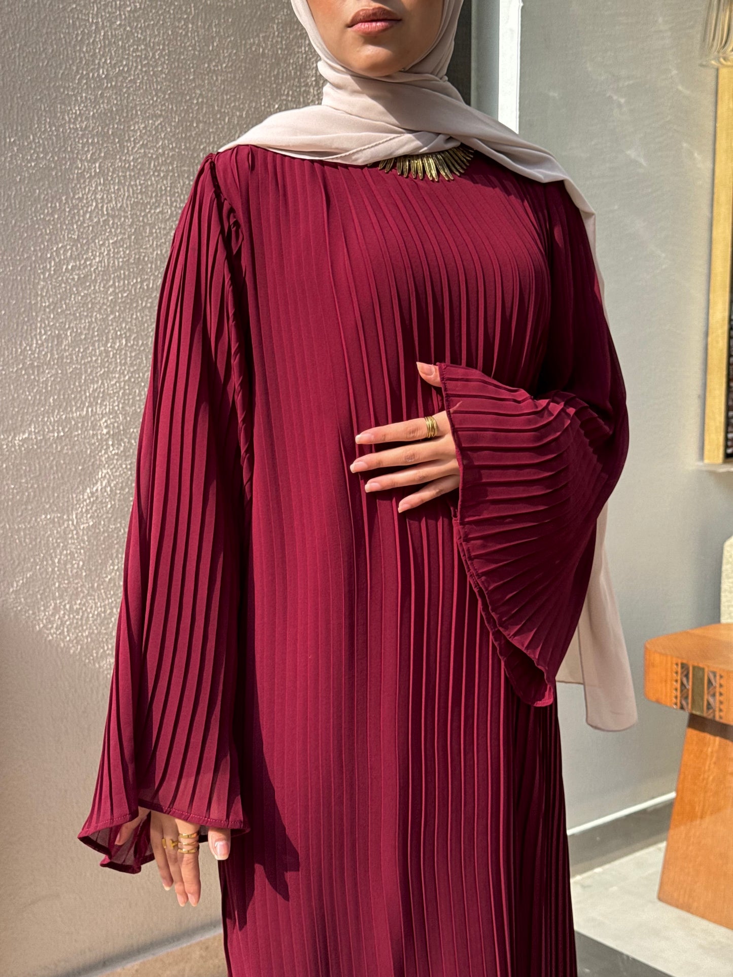 Abaya burgundy