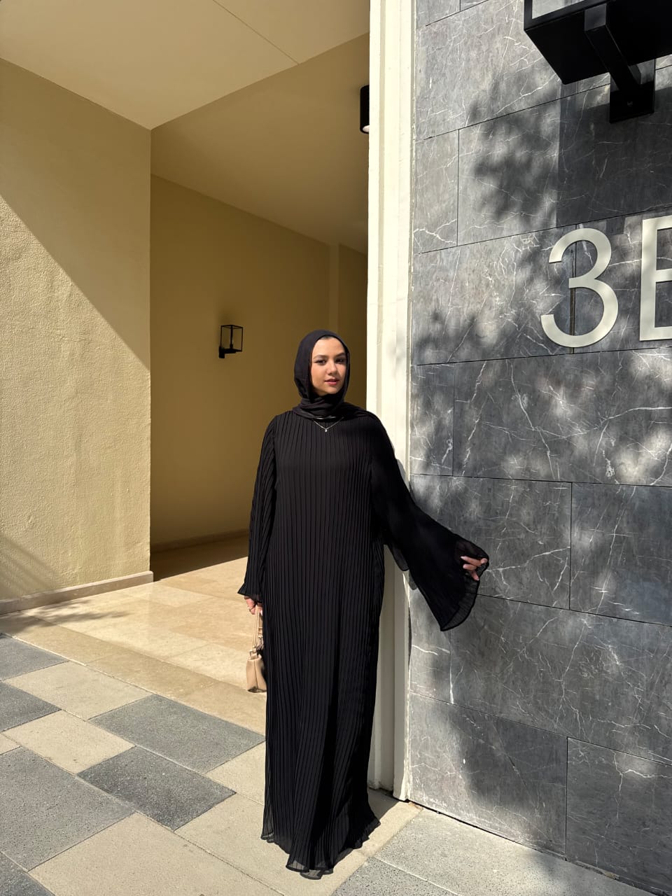 Pleated Abaya
