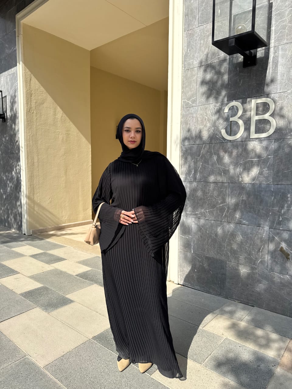 Pleated Abaya