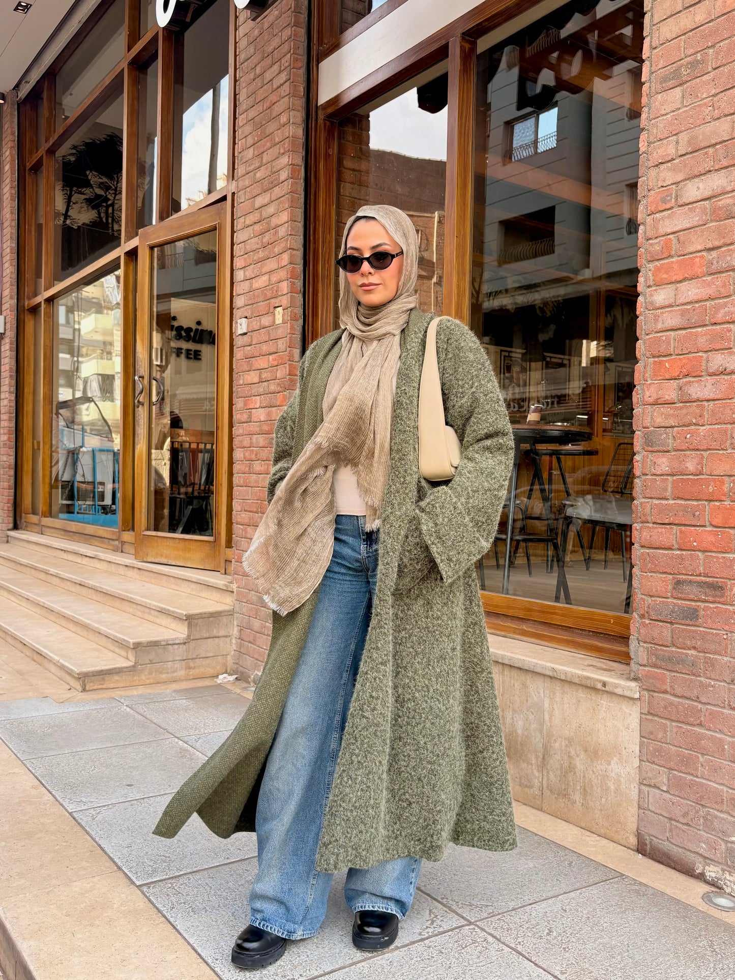 Olive Wool Coat