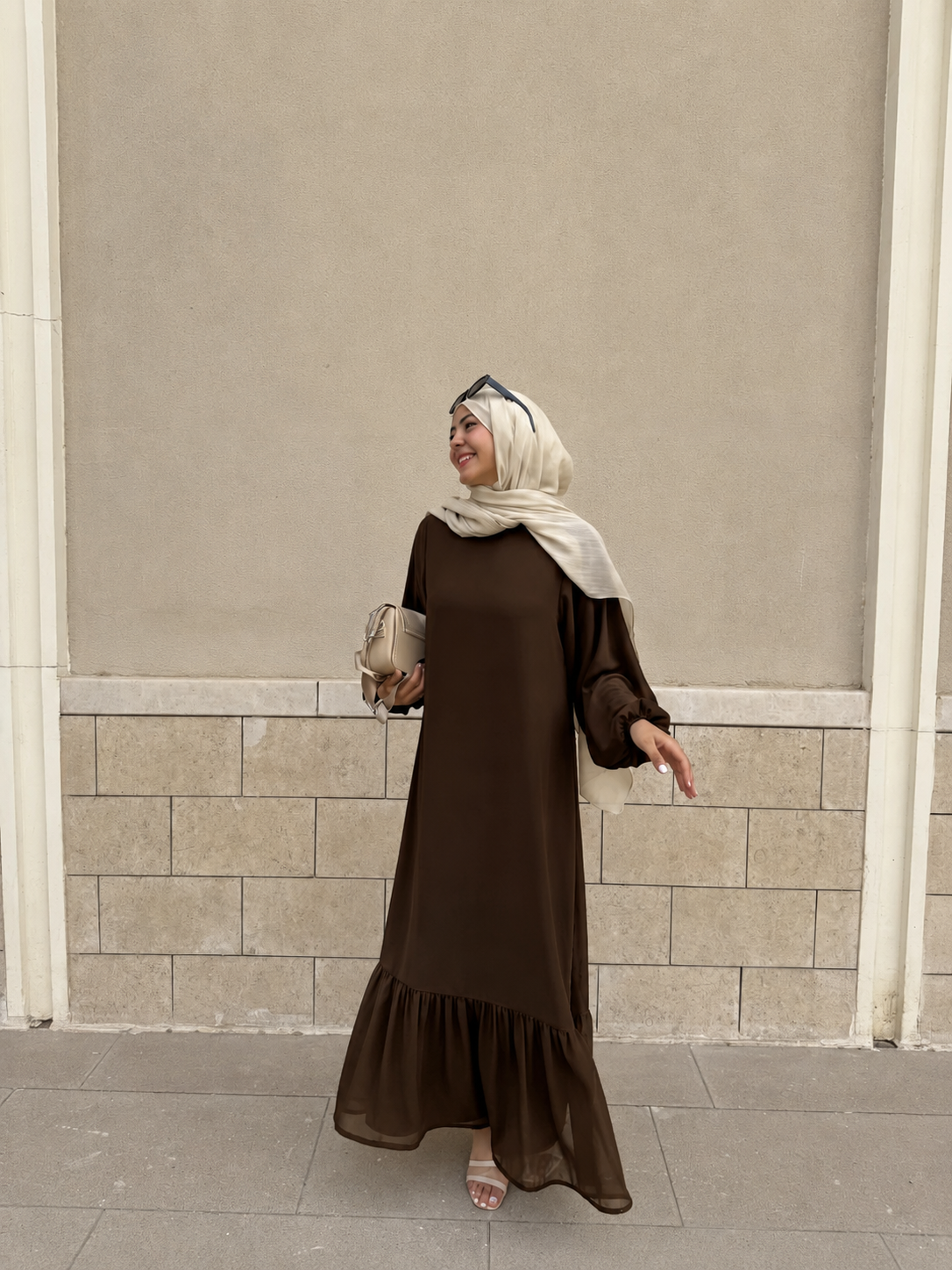 Layali Dress- Brown