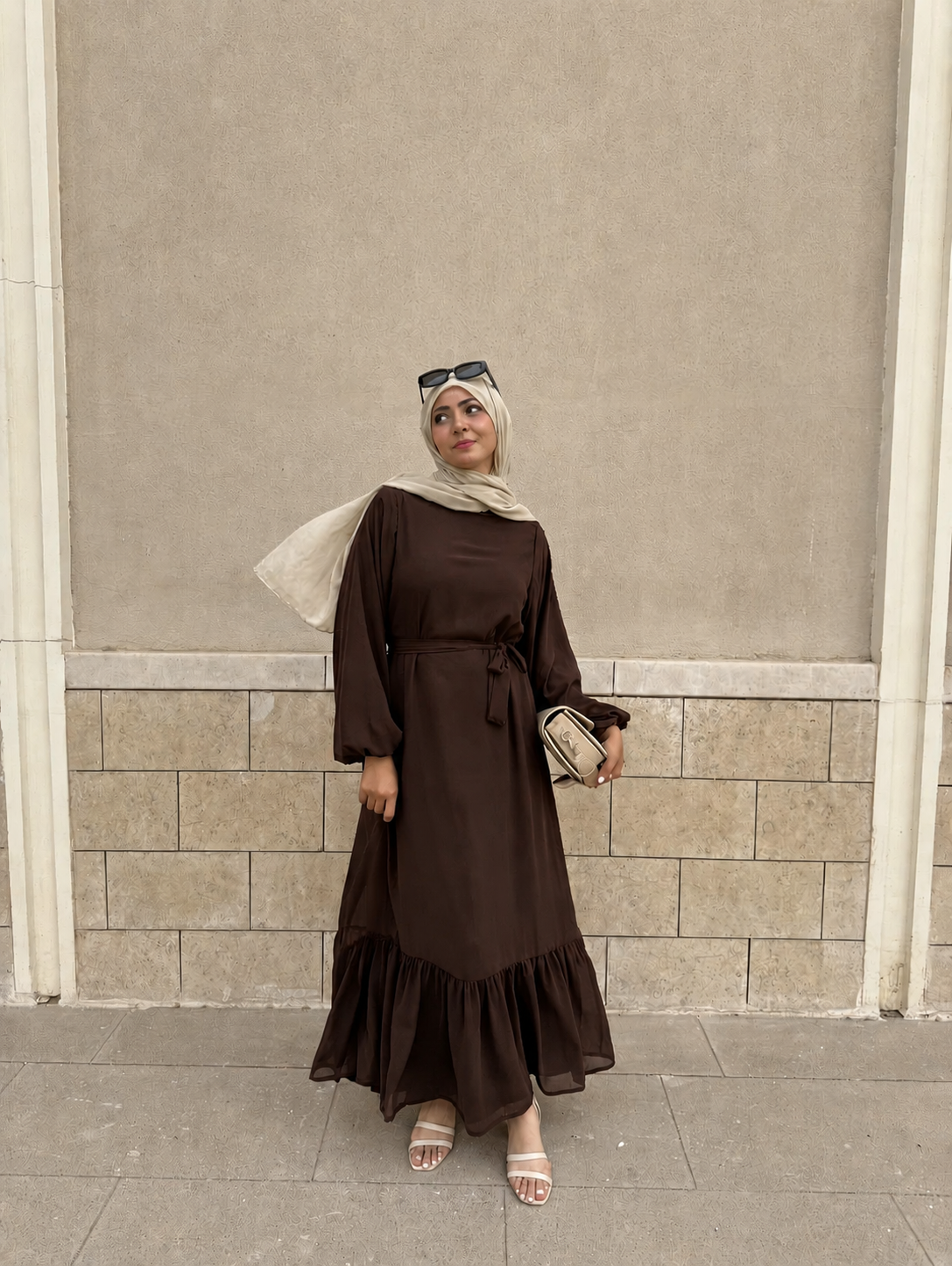 Layali Dress- Brown