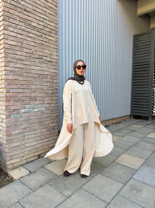Naseem Linen Set _ Beige