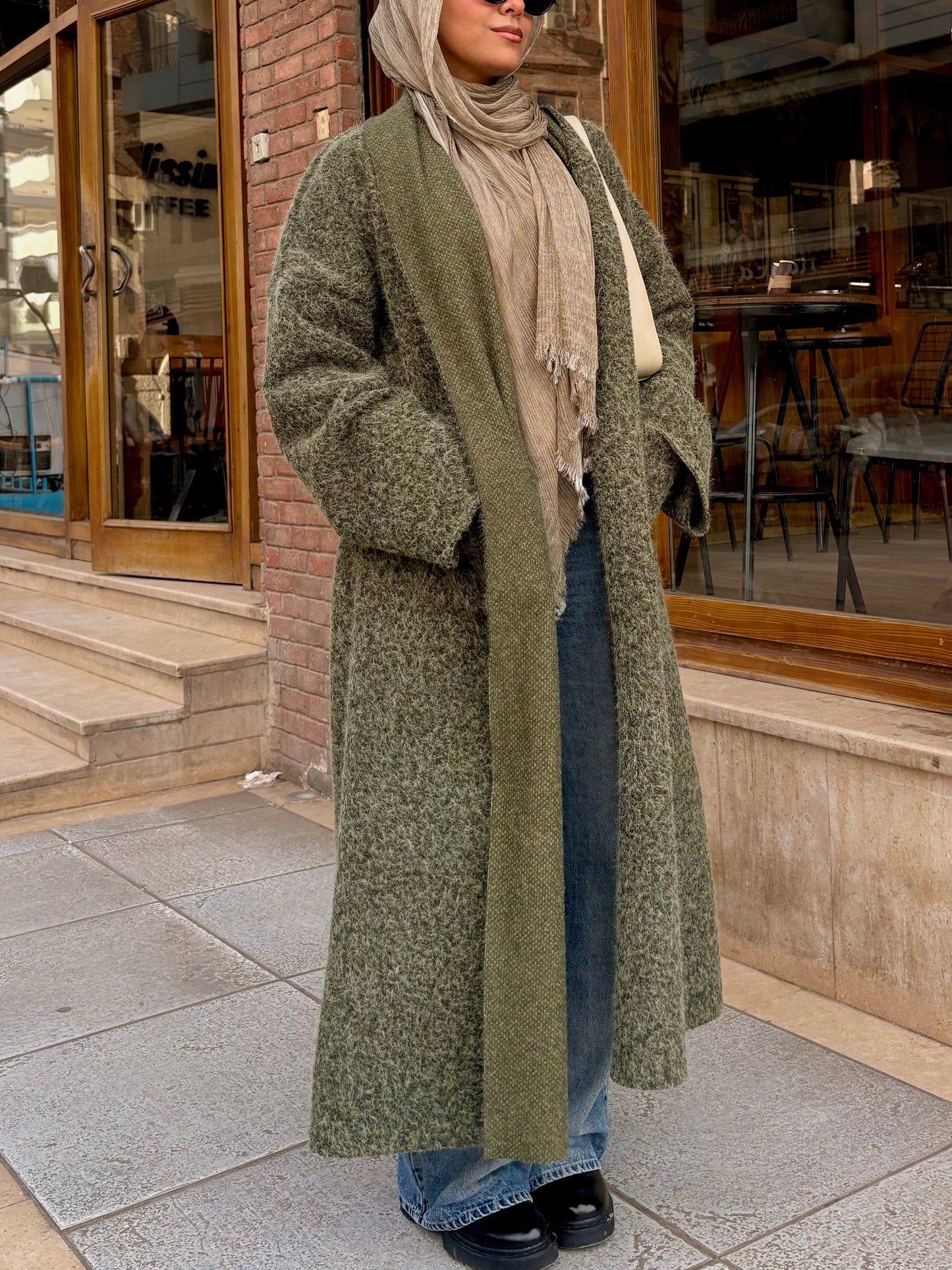 Olive Wool Coat
