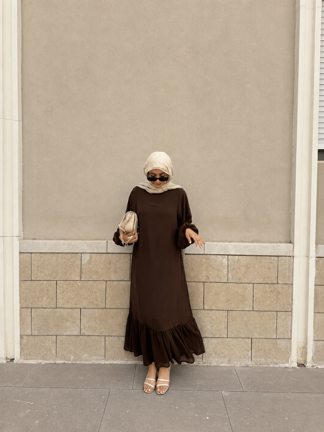 Layali Dress- Brown